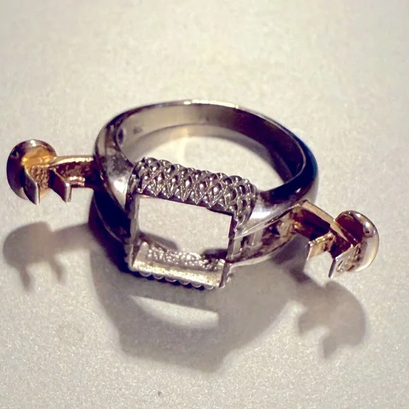 Caerleon 14K yellow/white gold interchangeable ring